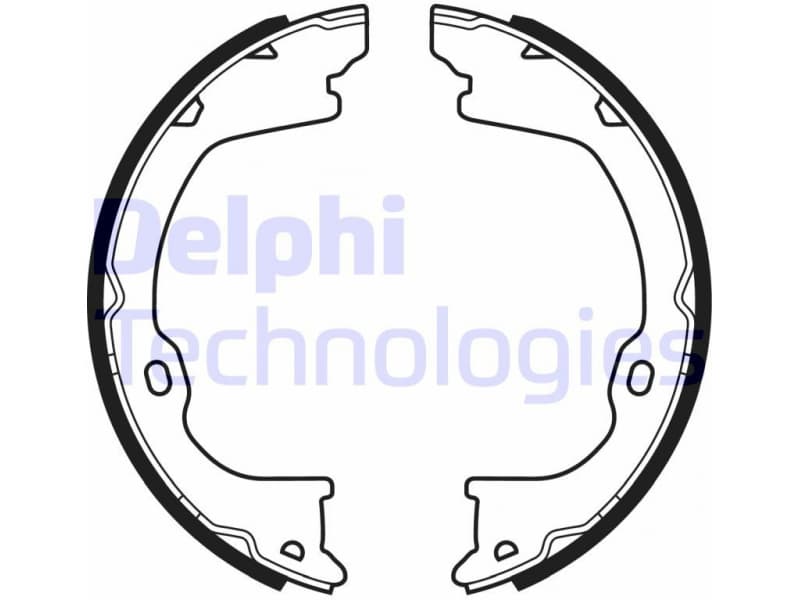 Brake Shoe Set, parking brake LS2055