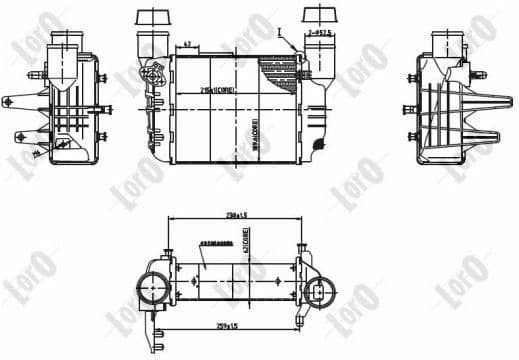 Charge Air Cooler LORO 003-018-0005 - image 6