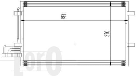 Condenser, air conditioning LORO 017-016-0015