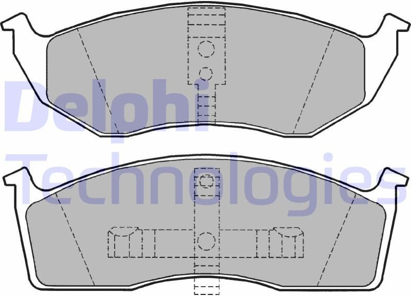 Brake Pad Set, disc brake LP1164