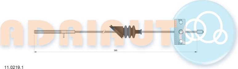 Cable Pull, parking brake 11.0219.1