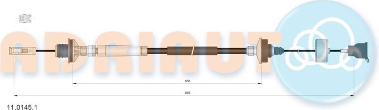 Cable Pull, clutch control 11.0145.1
