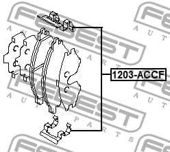 Accessory Kit, disc brake pad 1203-ACCF - image 2