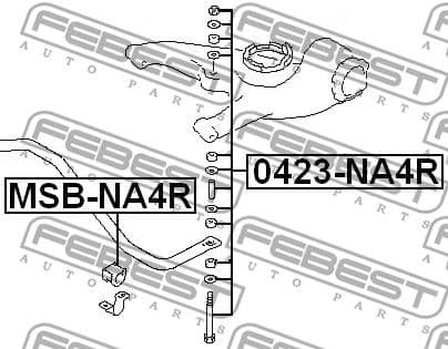 Link/Coupling Rod, stabiliser bar 0423-NA4R - image 2