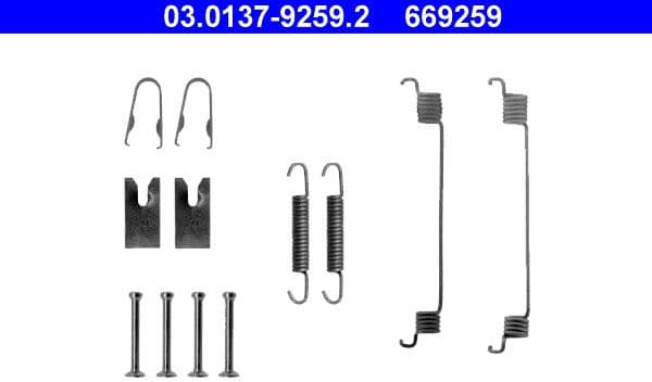 Accessory Kit, brake shoes 03.0137-9259.2