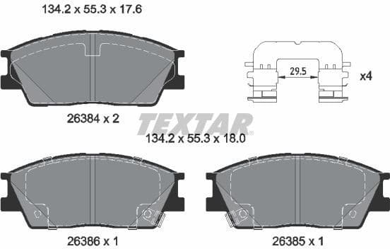 Brake Pad Set, disc brake Q+ 2638401