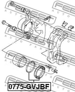 Repair Kit, brake caliper 0775-GVJBF - image 2