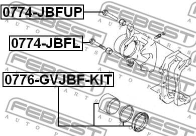 Repair Kit, brake caliper 0776-GVJBF-KIT - image 2