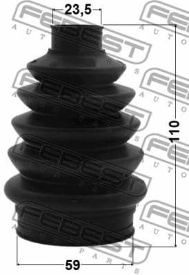 Bellow Kit, drive shaft 1015P-C100R - image 2