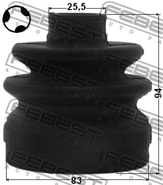 Bellow Kit, drive shaft 1215-CMATLH - image 2