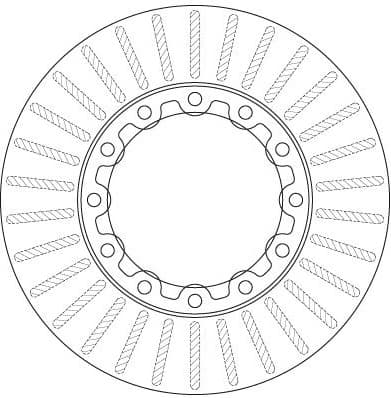 Brake Disc TRW SINGLE DF6307S - image 4