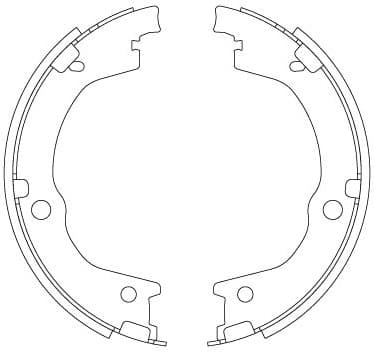 Brake Shoe Set, parking brake GS8829 - image 3