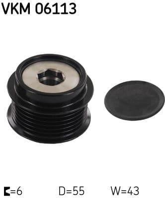 Alternator Freewheel Clutch VKM 06113 - image 2