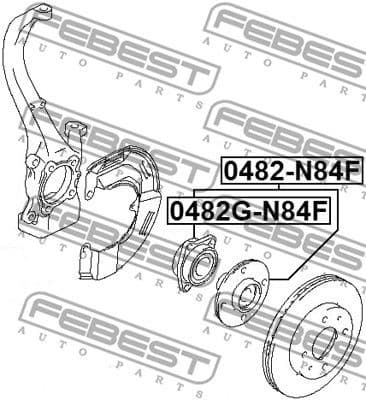 Wheel Hub 0482G-N84F - image 2