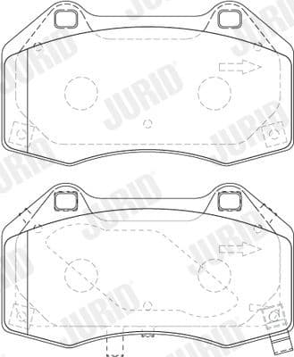 Brake Pad Set, disc brake 573850J