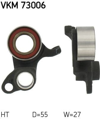 Tensioner Pulley, timing belt VKM 73006 - image 3