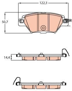 Brake Pad Set, disc brake GDB2199 - image 2