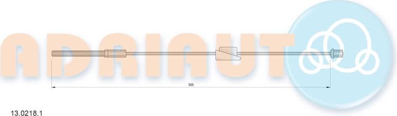 Cable Pull, parking brake 13.0218.1