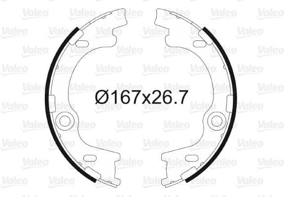 Brake Shoe Set, parking brake 564186