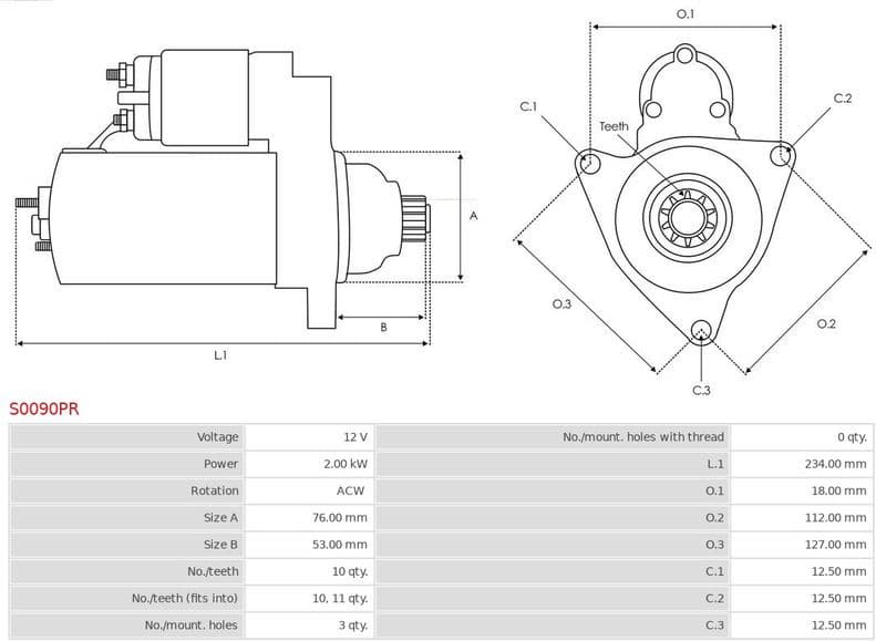 Starter Remanufactured AS S0090PR - image 5