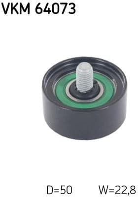 Deflection/Guide Pulley, V-ribbed belt VKM64073 - image 2