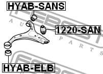 Mounting, control/trailing arm HYAB-SANS - image 2