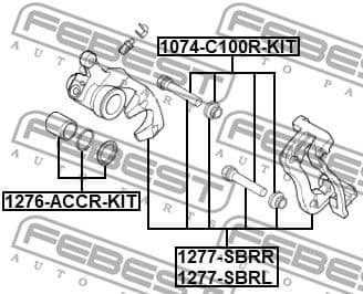 Repair Kit, brake caliper 1276-ACCR-KIT - image 2