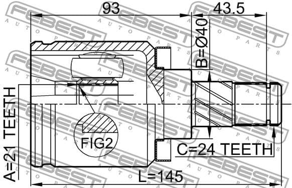 Joint Kit, drive shaft 0211-QG15 - image 2
