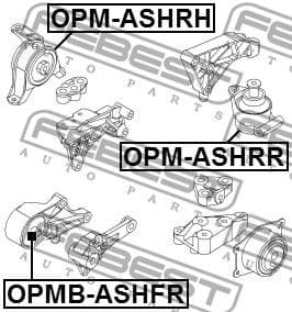 Mounting, engine OPMB-ASHFR - image 2