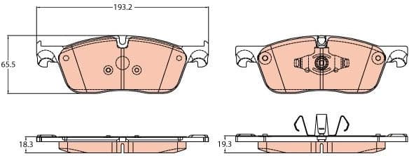 Brake Pad Set, disc brake GDB2100 - image 2