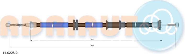 Cable handbrake 11.0228.2 - image 2