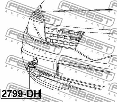 Tow hook 2799-DH - image 2