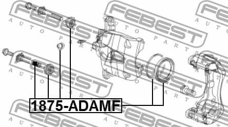 Repair Kit, brake caliper 1875-ADAMF