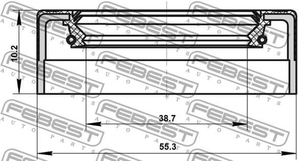 Shaft Seal, drive shaft 95NES-40551010C - image 2