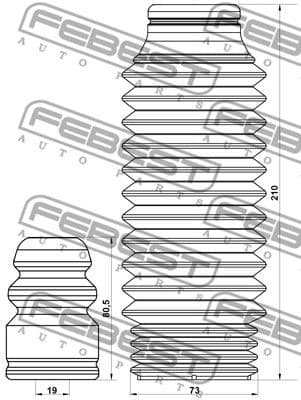 Dust Cover Kit, shock absorber KSHB-SPORIIIF-KIT - image 2