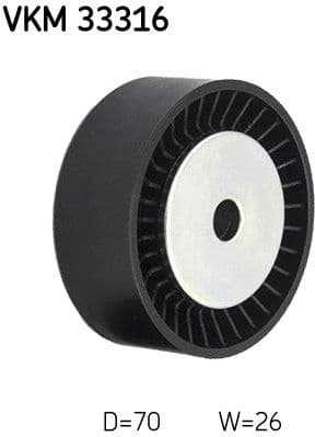 Deflection/Guide Pulley, V-ribbed belt VKM 33316 - image 4