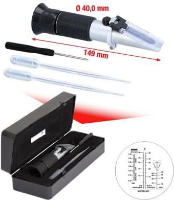 Antifreeze-/Battery Acid Testing Unit (Refractometer) 550.1290