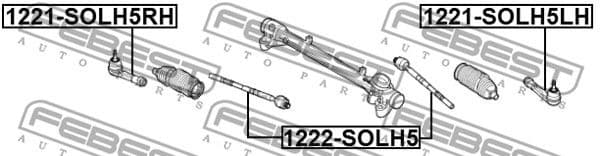 Tie Rod End 1221-SOLH5LH - image 2