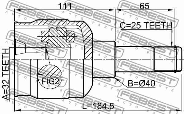 Joint Kit, drive shaft 2011-SEB - image 2