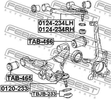 Control/Trailing Arm, wheel suspension 0124-234RH - image 2