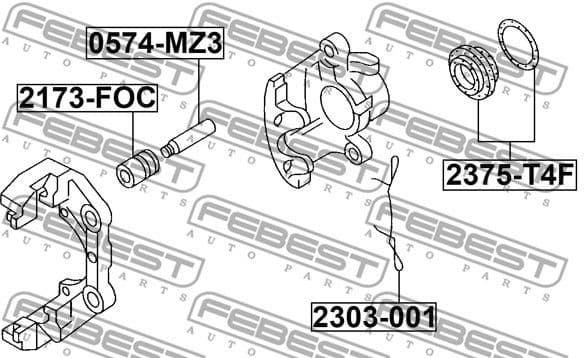 Spring, disc brake pad 2303-001 - image 2