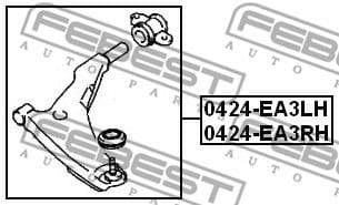 Control/Trailing Arm, wheel suspension 0424-EA3LH - image 2