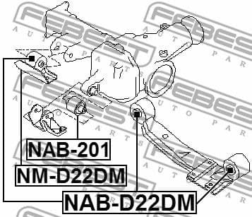 Mounting, differential NAB-D22DM - image 2