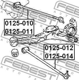 Control/Trailing Arm, wheel suspension 0125-014 - image 2