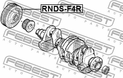 Belt Pulley, crankshaft RNDS-F4R - image 2
