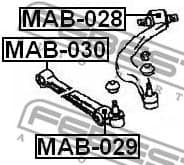 Mounting, control/trailing arm MAB-029 - image 2