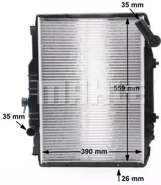 Radiator, engine cooling BEHR CR 141 000S - image 12