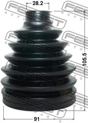 Bellow, drive shaft 0117P-ACA30 - image 2