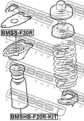 Suspension Strut Support Mount BMSS-F30R - image 2