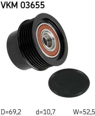 Alternator Freewheel Clutch VKM 03655 - image 2